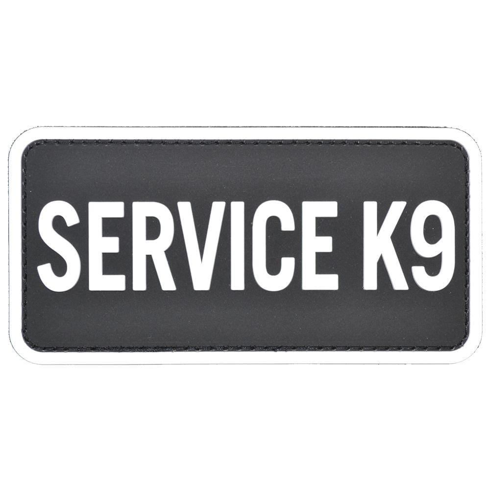 Tactical Gear Junkie Patches Service K9 - 2x4 PVC Patch - Black/White