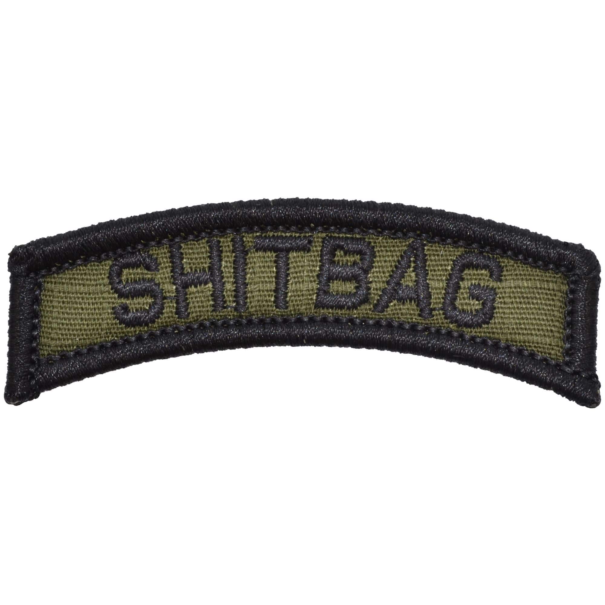 Tactical Gear Junkie Patches Olive Drab Shitbag Tab Patch