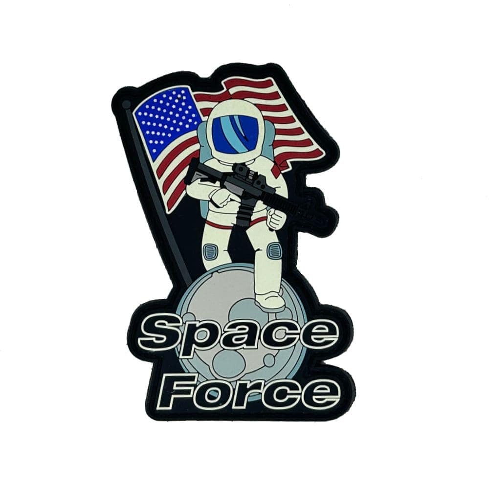 Tactical Gear Junkie Patches Space Force - Glow in the Dark - 4x2.5 inch PVC Patch