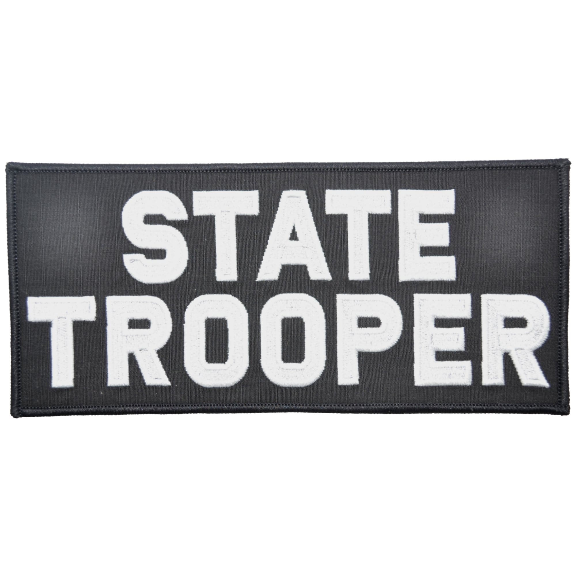 Tactical Gear Junkie Patches Black State Trooper - 4x9 Patch