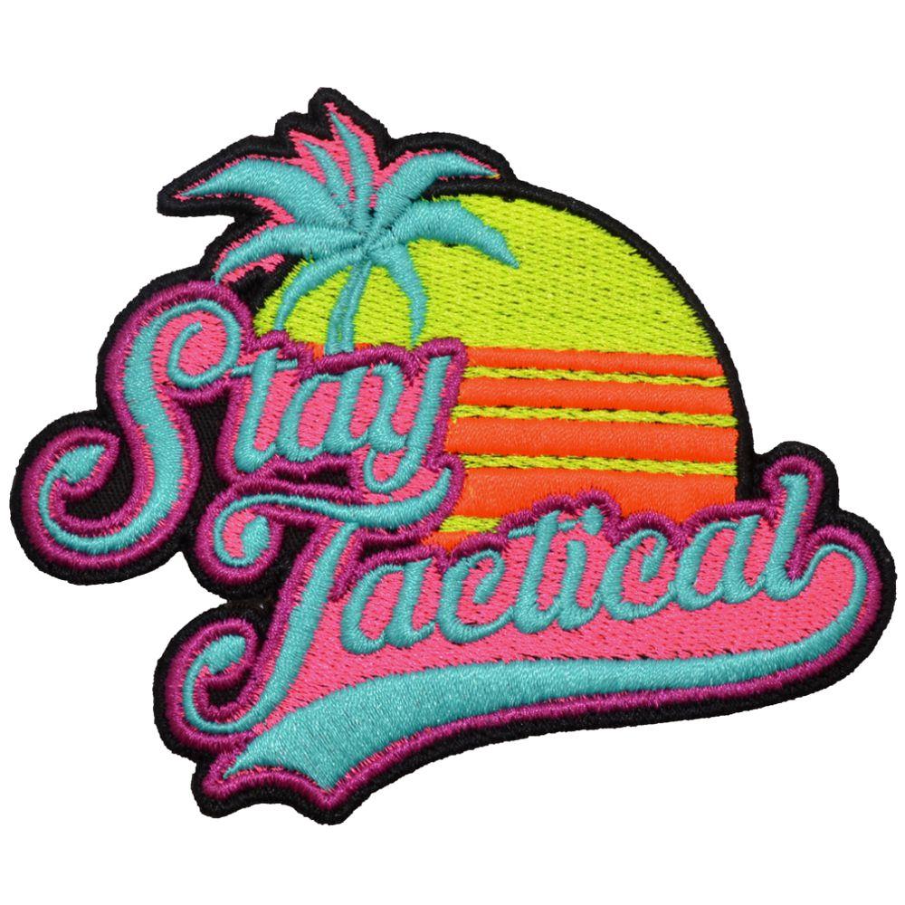Tactical Gear Junkie Patches Stay Tactical Retro Synthwave - 3x3.5 Patch