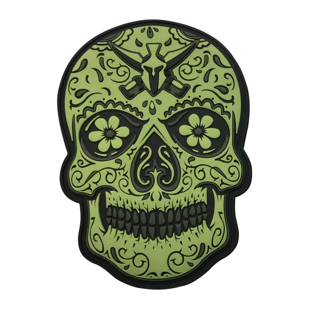 Tactical Gear Junkie Patches Sugar Skull PVC - OD Green