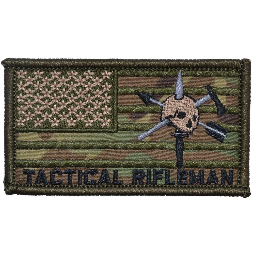 Tactical Gear Junkie Patches Tactical Rifleman US Flag - 2x3.5 Patch - New Design