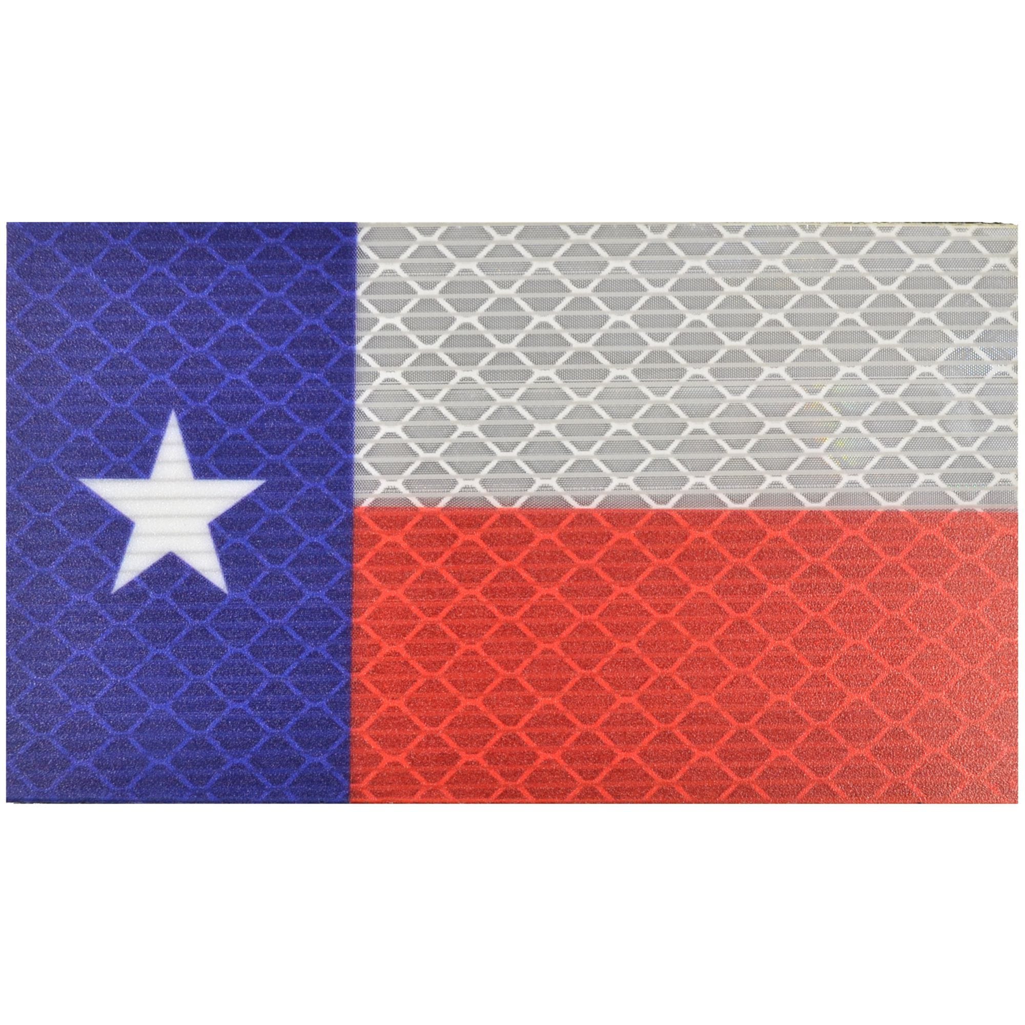 Tactical Gear Junkie Patches Reflective Texas State Flag - 2x3.5 Patch