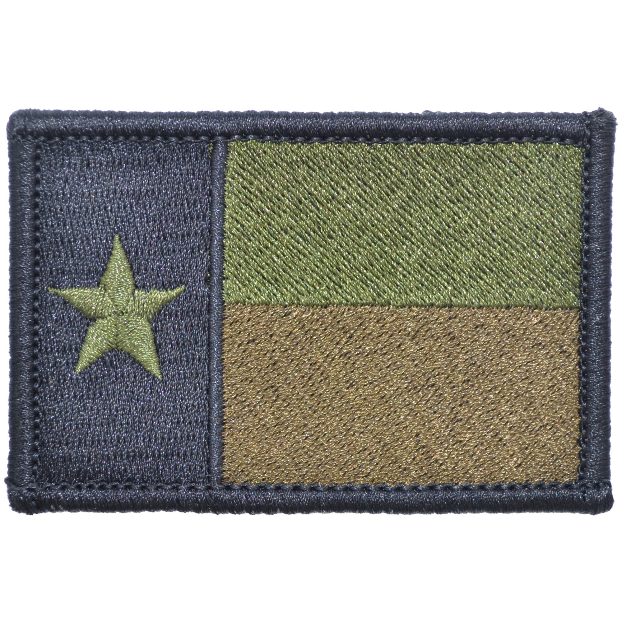 Tactical Gear Junkie Patches Olive Drab Texas State Flag - 2x3 Patch