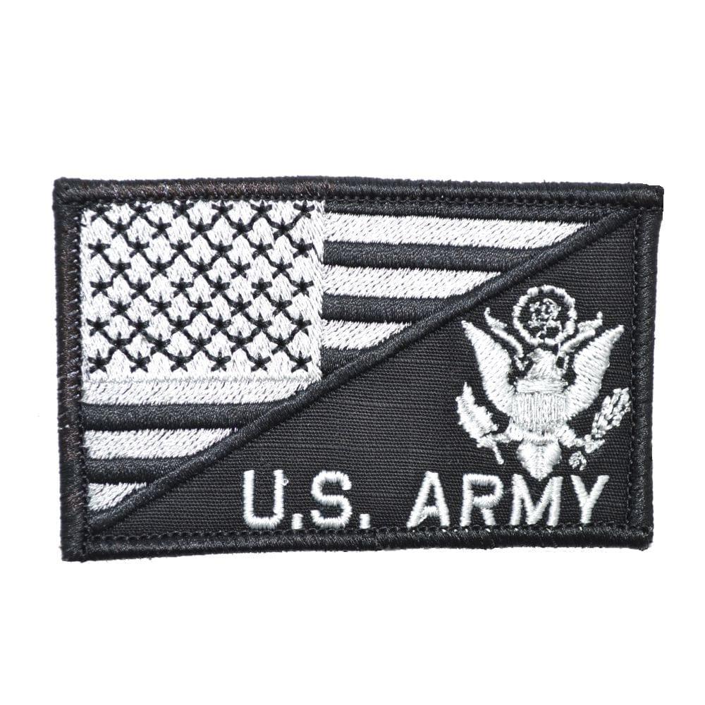 US Army Crest With Text USA Flag - 2.25x3.5 Patch