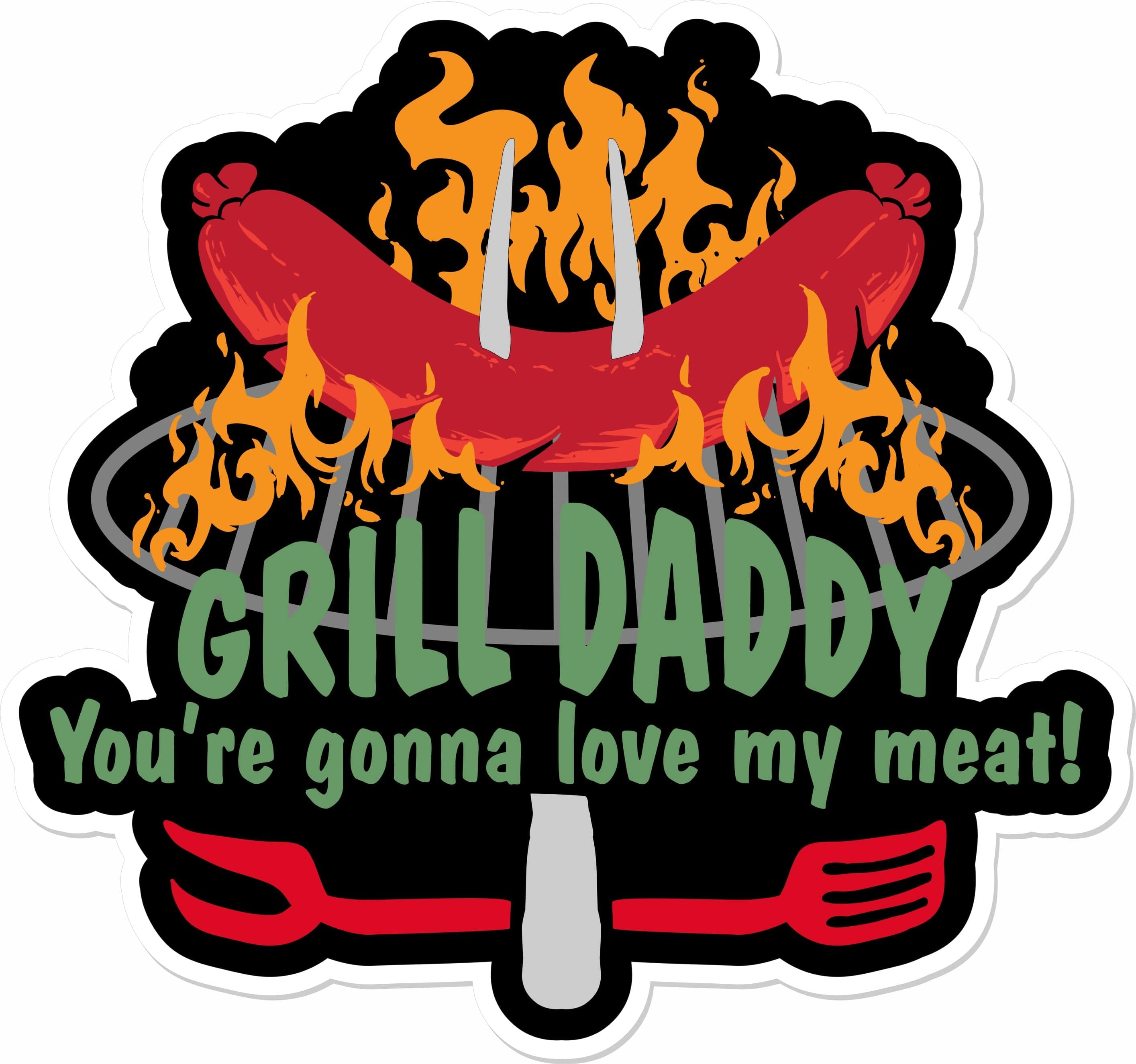 Tactical Gear Junkie Stickers Grill Daddy - 4" Sticker