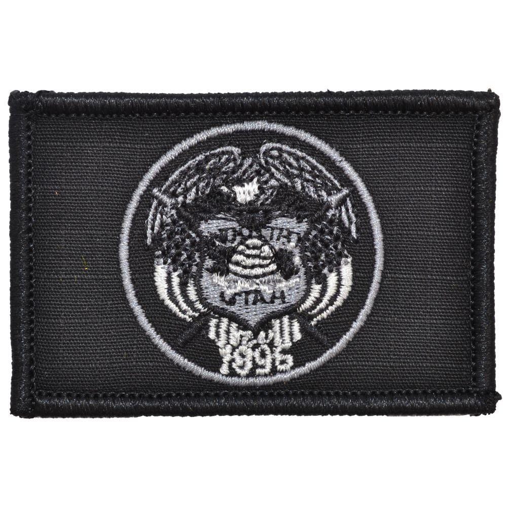 Tactical Gear Junkie Patches Black Utah State Flag - 2x3 Patch