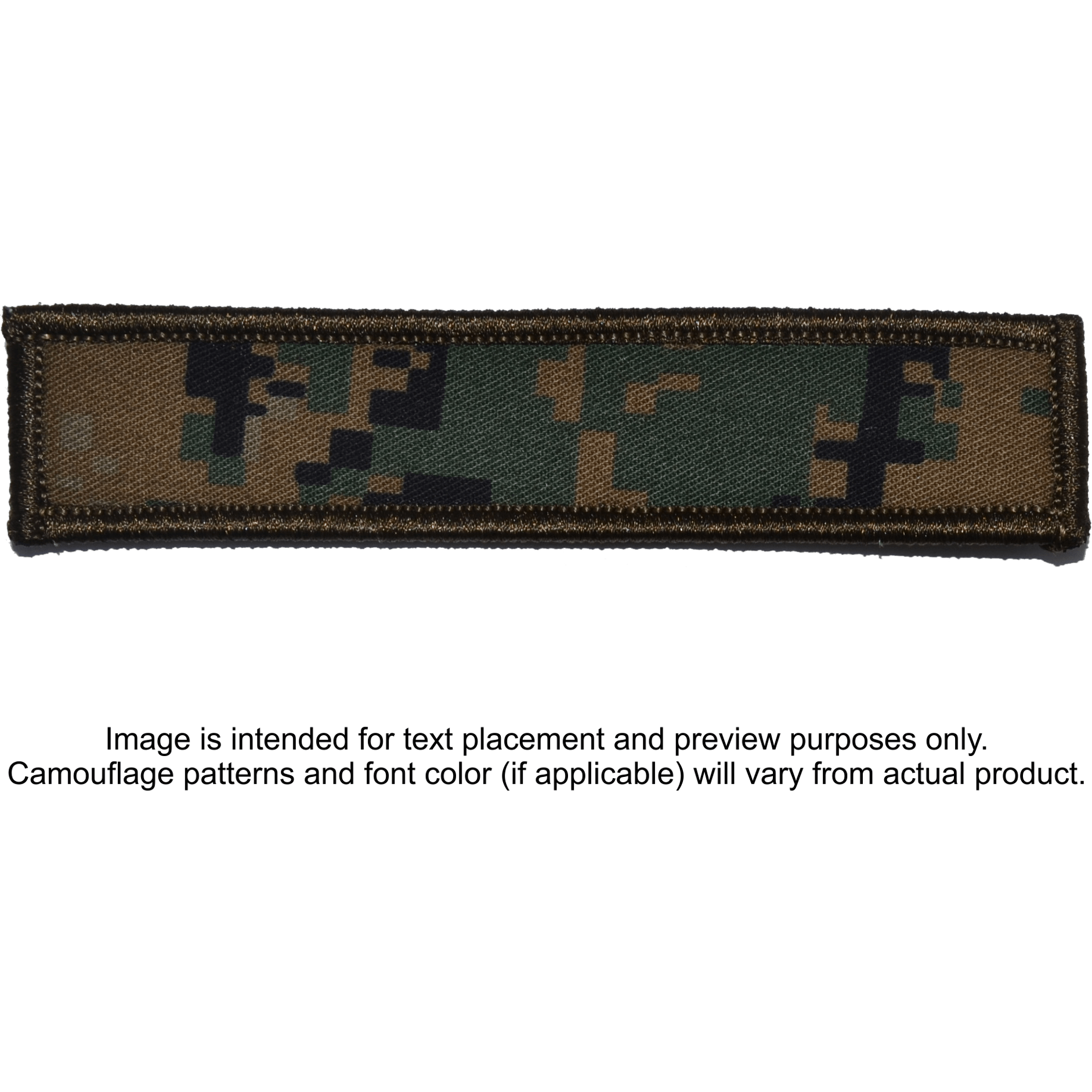 Tactical Gear Junkie Patches MARPAT Woodland Custom Text Patch - 1x5