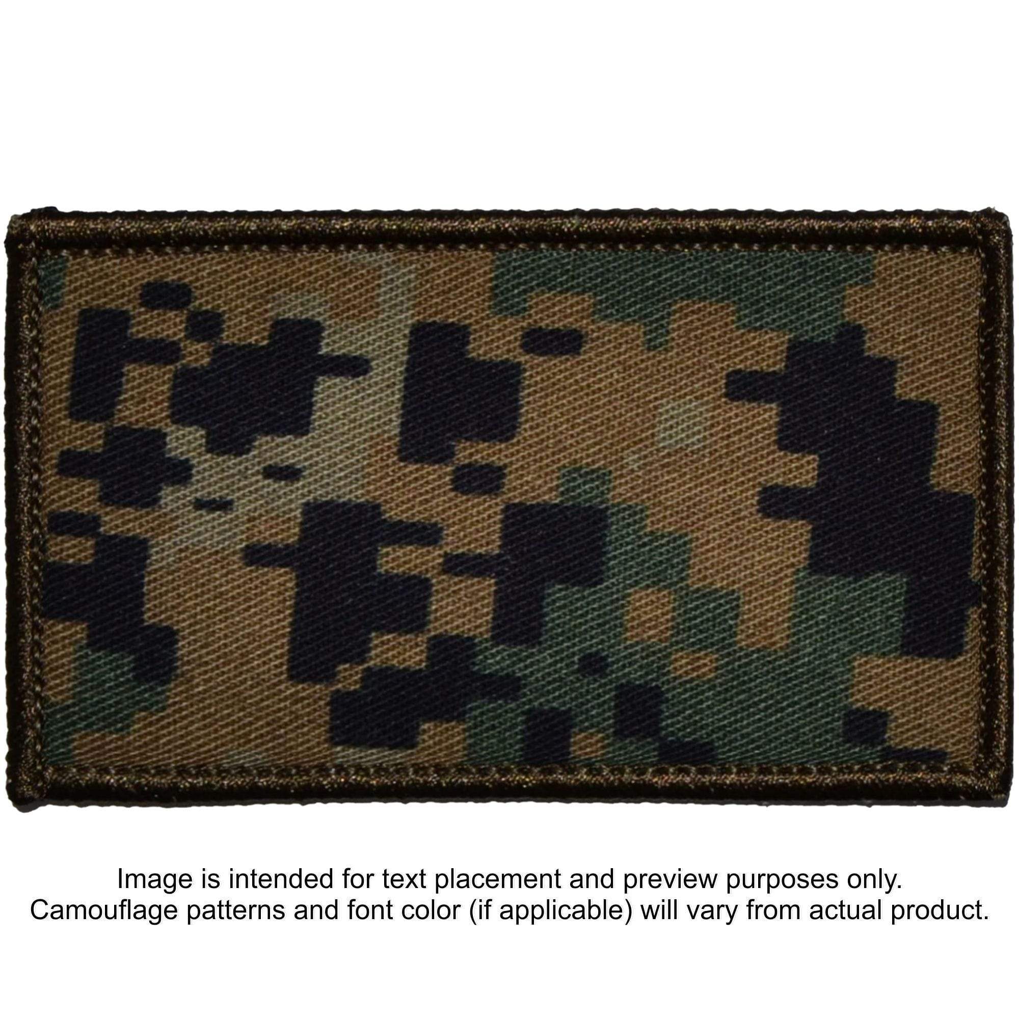 Tactical Gear Junkie Patches MARPAT Woodland Custom Plate Carrier Text Patch - 3x5