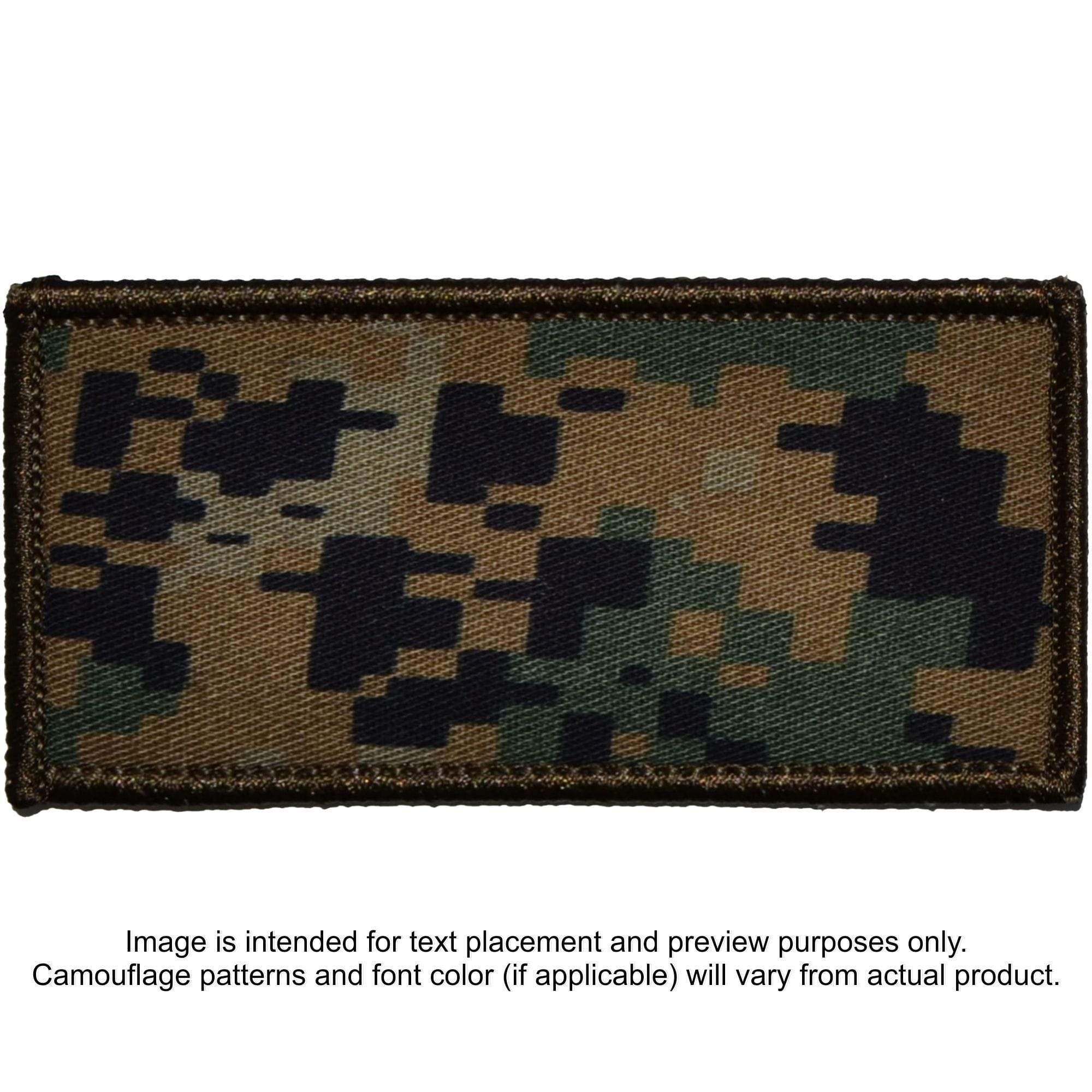 Tactical Gear Junkie Patches MARPAT Woodland Custom Plate Carrier Text Patch - 4x8