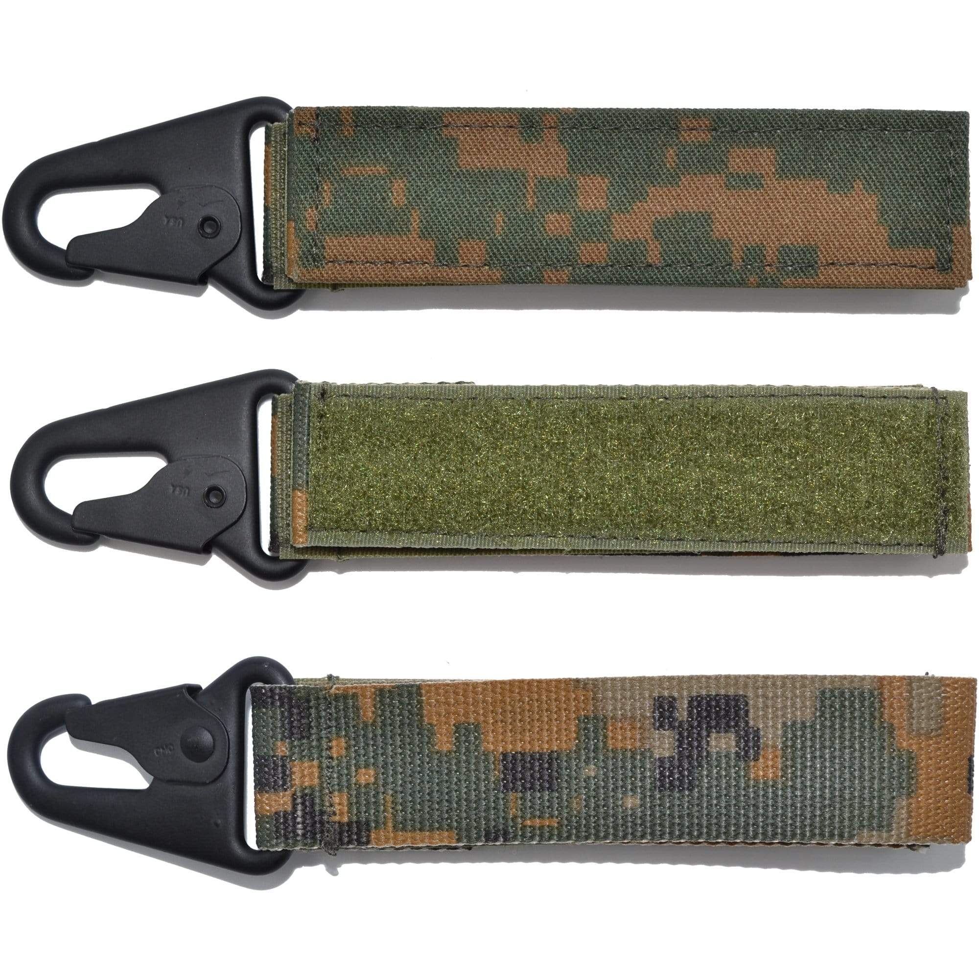 Military name clearance tape keychain