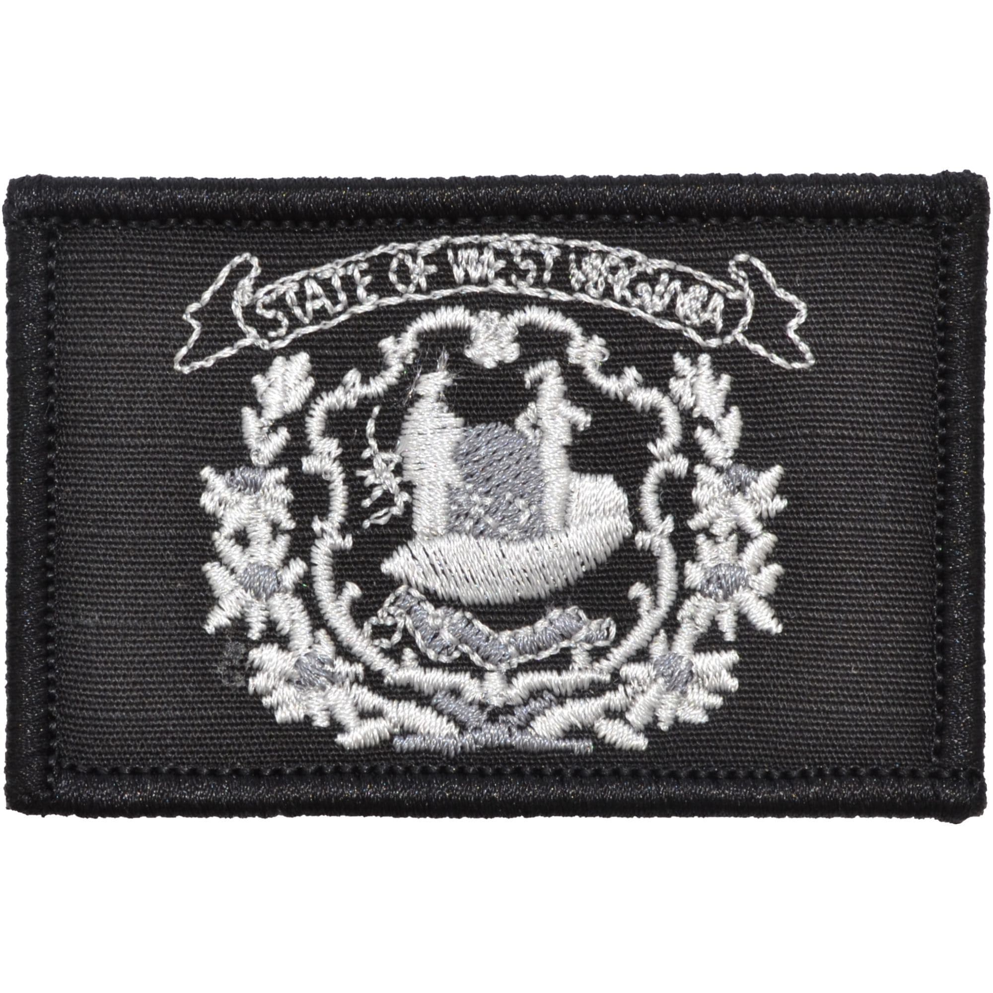Tactical Gear Junkie Patches Black West Virginia State Flag - 2x3 Patch