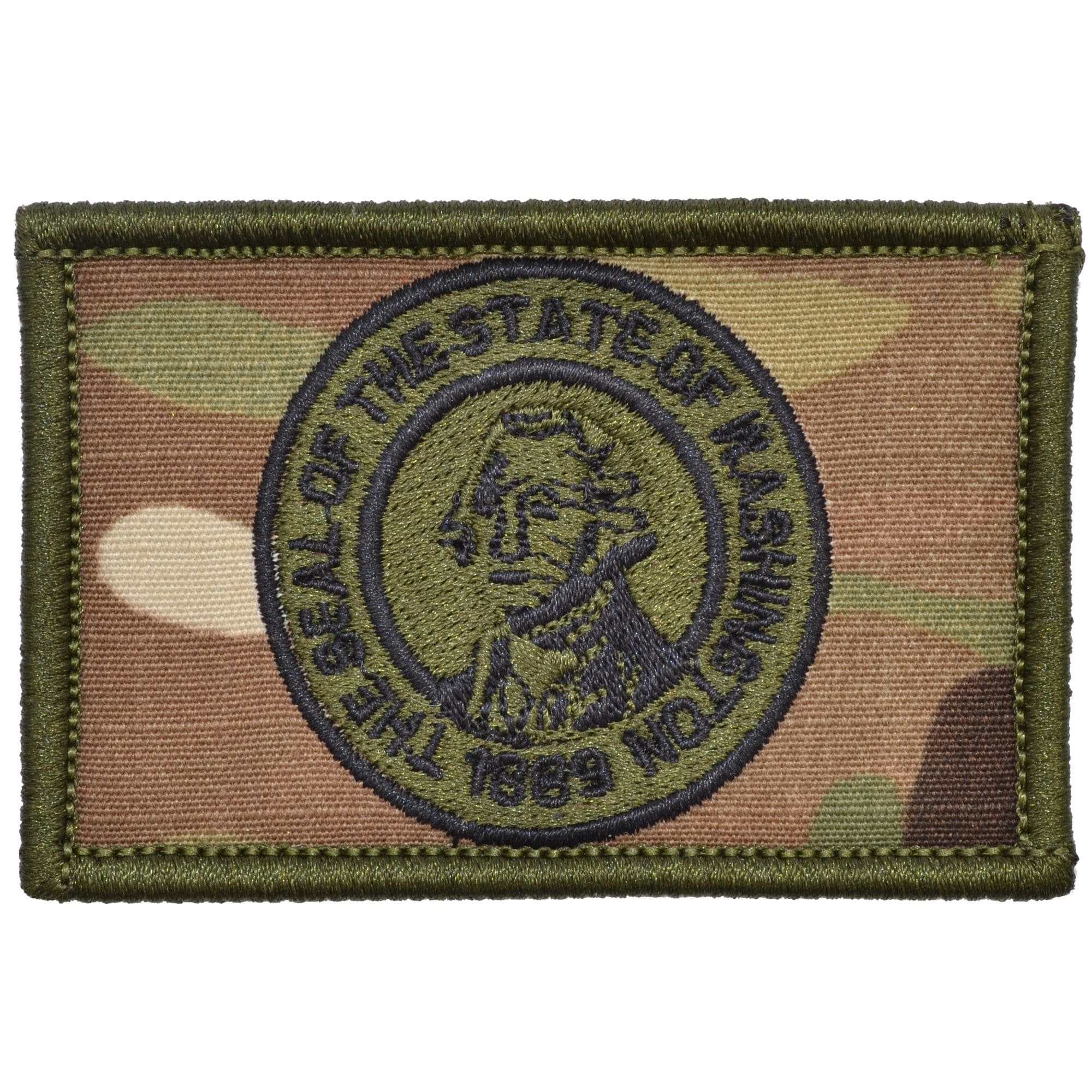 Patch Tattica Morale Blackout - Bandiera Alabama/Scotland 5,1 X 8,3 Cm - Con Attacco A Uncino, Per Uniformi E Equipaggiamento