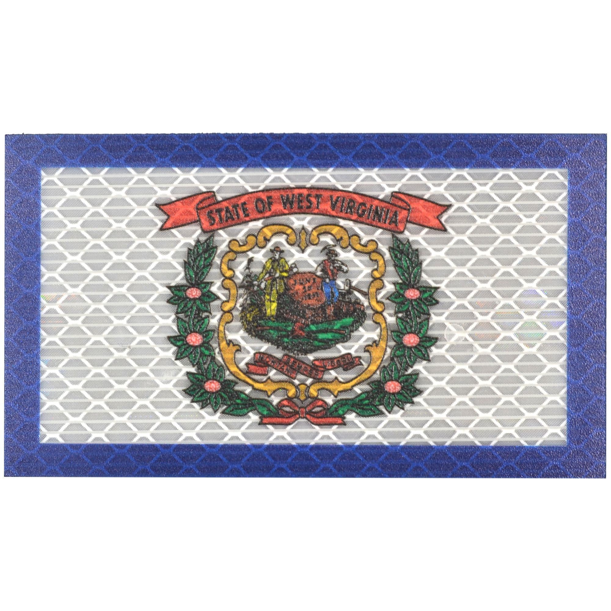 Tactical Gear Junkie Patches Reflective West Virginia State Flag - 2x3.5 Patch