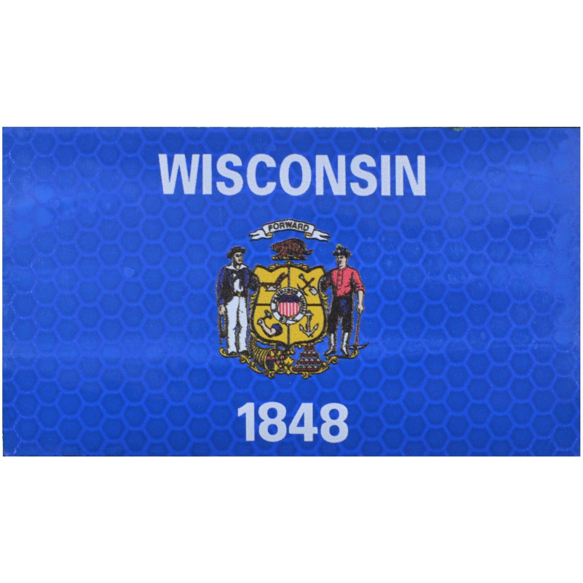 Tactical Gear Junkie Patches Reflective Wisconsin State Flag - 2x3.5 Patch