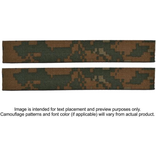 Tactical Gear Junkie Name Tapes 2 Piece Custom Name Tape Set - SEW ON - Woodland Marpat