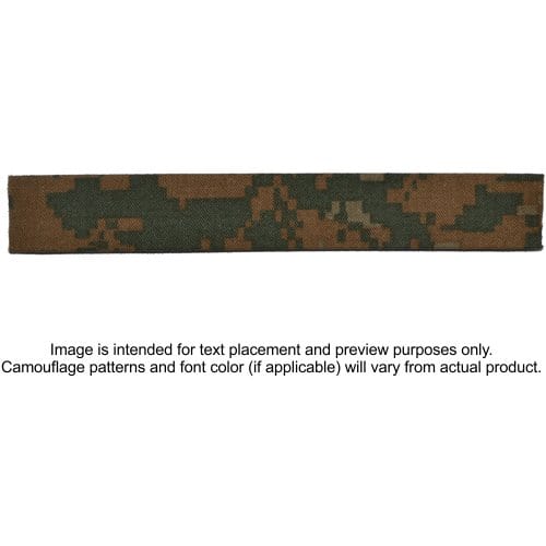 Tactical Gear Junkie Name Tapes Single Custom Name Tape - SEW ON - Woodland Marpat
