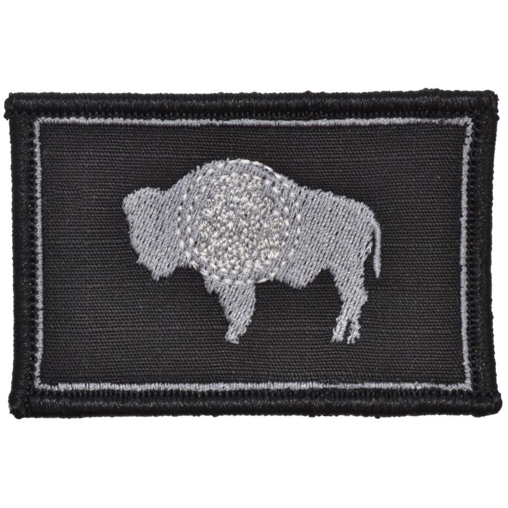 Tactical Gear Junkie Patches Black Wyoming State Flag - 2x3 Patch