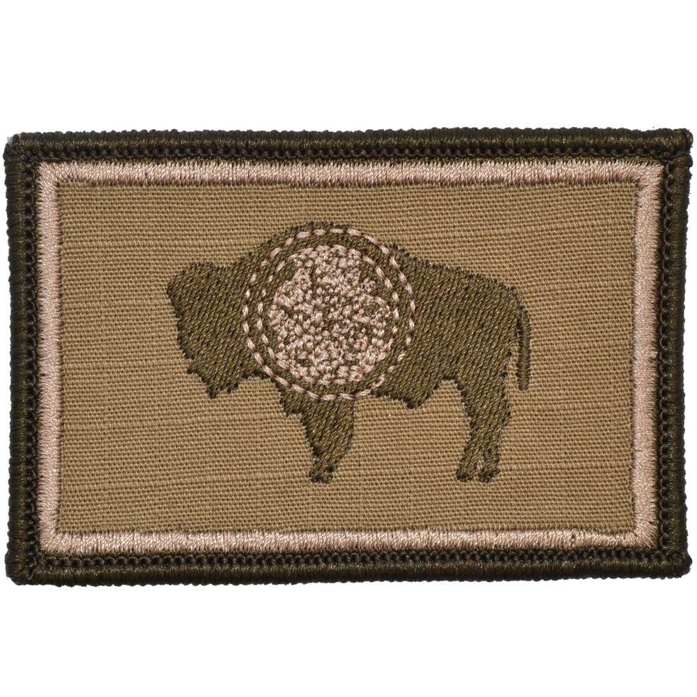 Tactical Gear Junkie Patches Coyote Brown Wyoming State Flag - 2x3 Patch