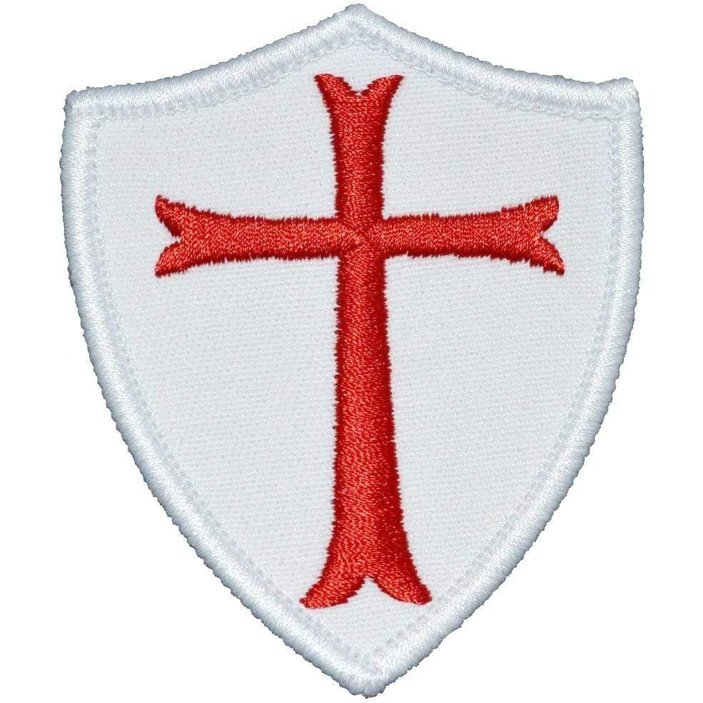 Tactical Gear Junkie Patches White Knights Templar - 2.5x3 Shield Patch