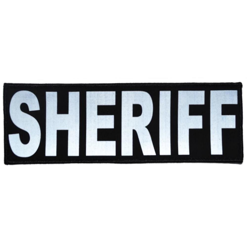 Tactical Gear Junkie Patches Black Sheriff Reflective - 3x9 Patch