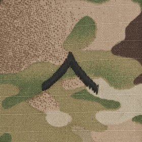 Tactical Gear Junkie Rank PVT Army Rank - SEW ON -  3-Color OCP