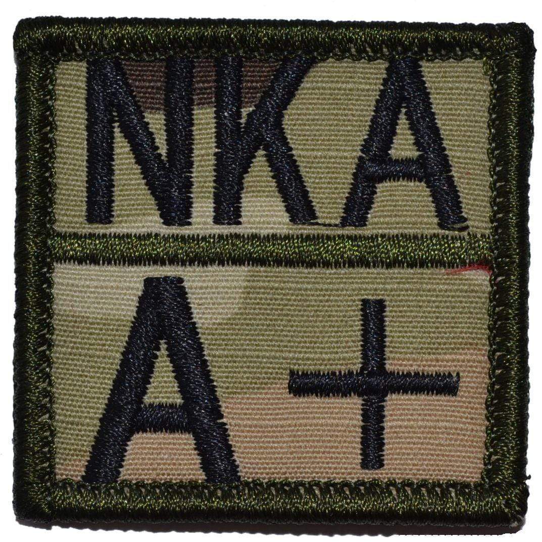 Tactical Gear Junkie Patches Blood Type and Allergy - 2x2 Patch