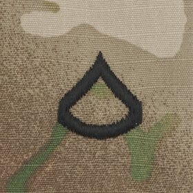 Tactical Gear Junkie Rank PFC Army Rank - SEW ON -  3-Color OCP