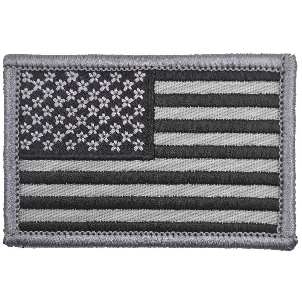 Tactical Gear Junkie Patches US Flag - 2x3 - Gray w/ Black