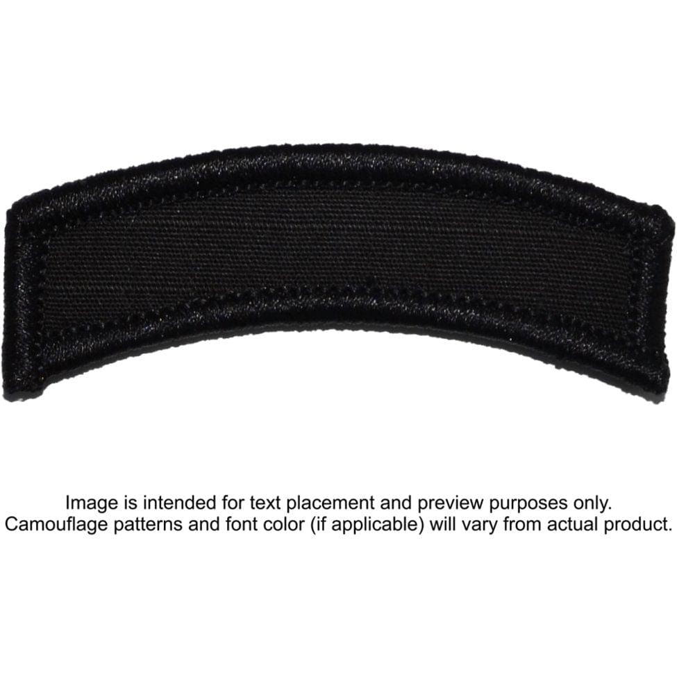 Tactical Gear Junkie Patches Black Custom Text Patch - Tab