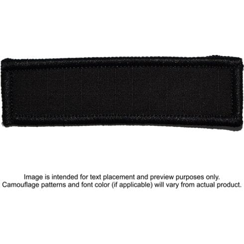 Tactical Gear Junkie Patches Black Custom Text Patch - 1x3.75