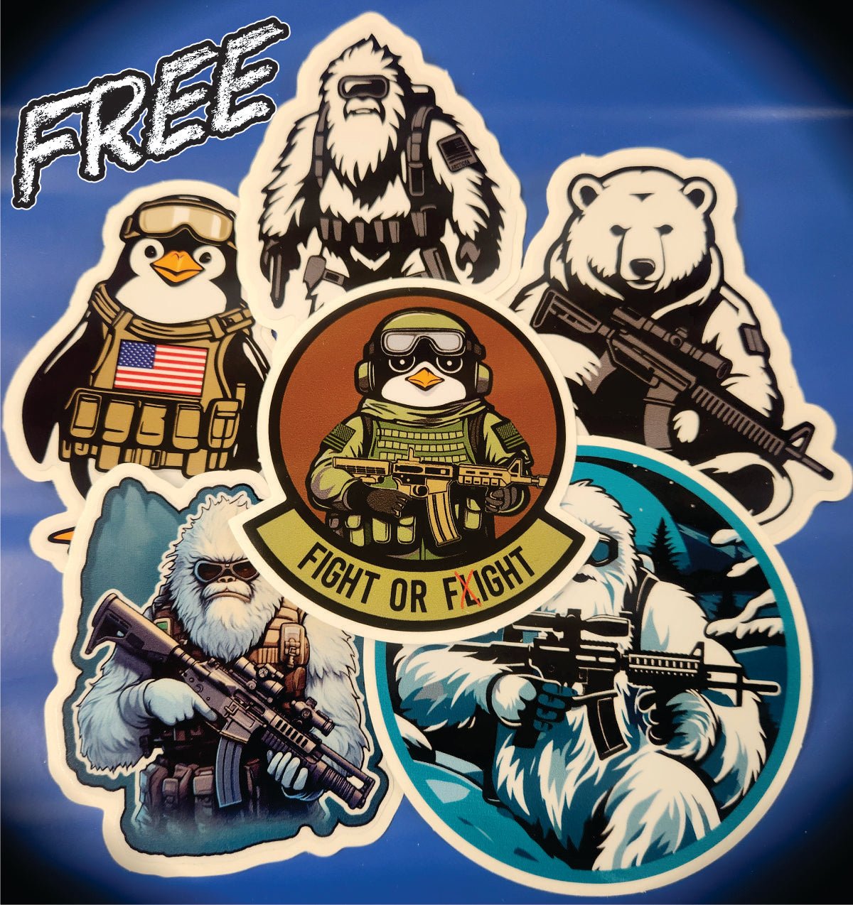 Winter Collection Patch Bundle Pack - Get all Six of our amazing Winter Collection designs! BONUS FREE STICKER SET