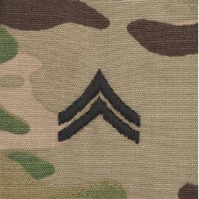 Tactical Gear Junkie Rank CPL Army Rank - SEW ON -  3-Color OCP