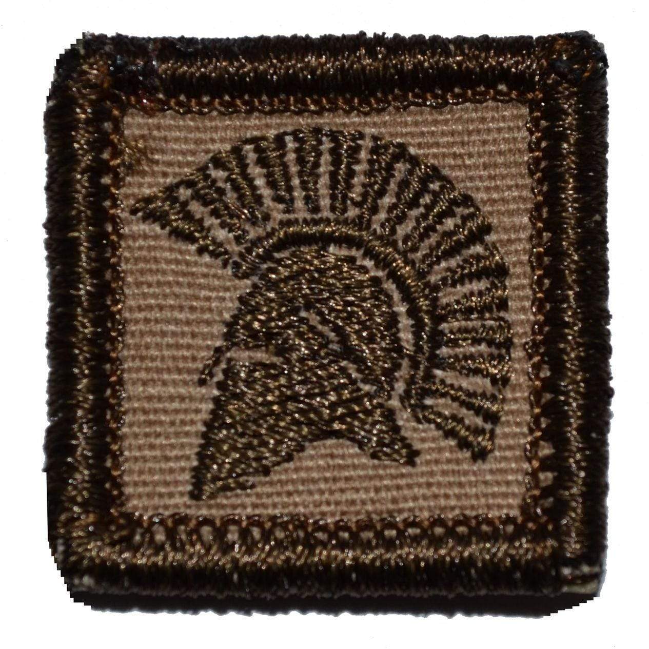 Tactical Gear Junkie Patches Coyote Brown Spartan Head - 1x1 Patch