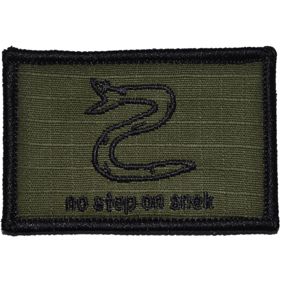 Tactical Gear Junkie Patches Olive Drab No Step On Snek - 2x3 Patch