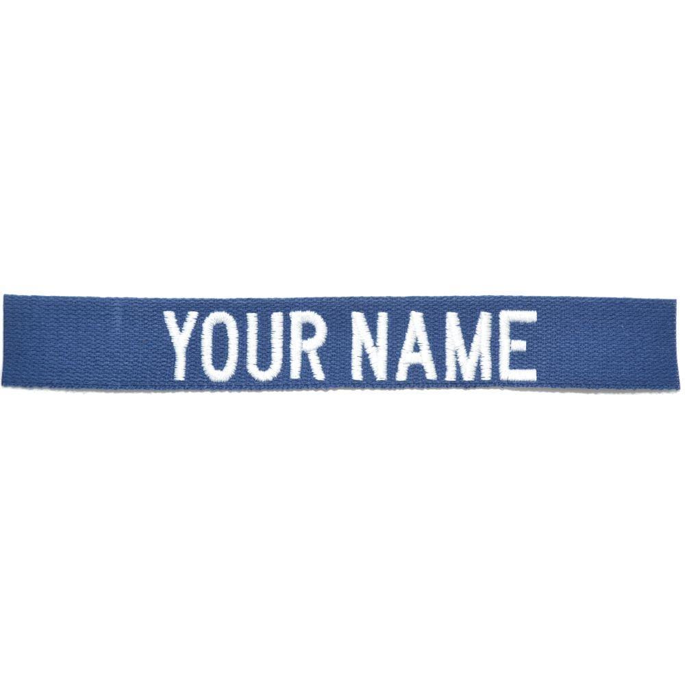 Tactical Gear Junkie Name Tapes Nylon/Cotton Webbing Custom Name Tape - Blue