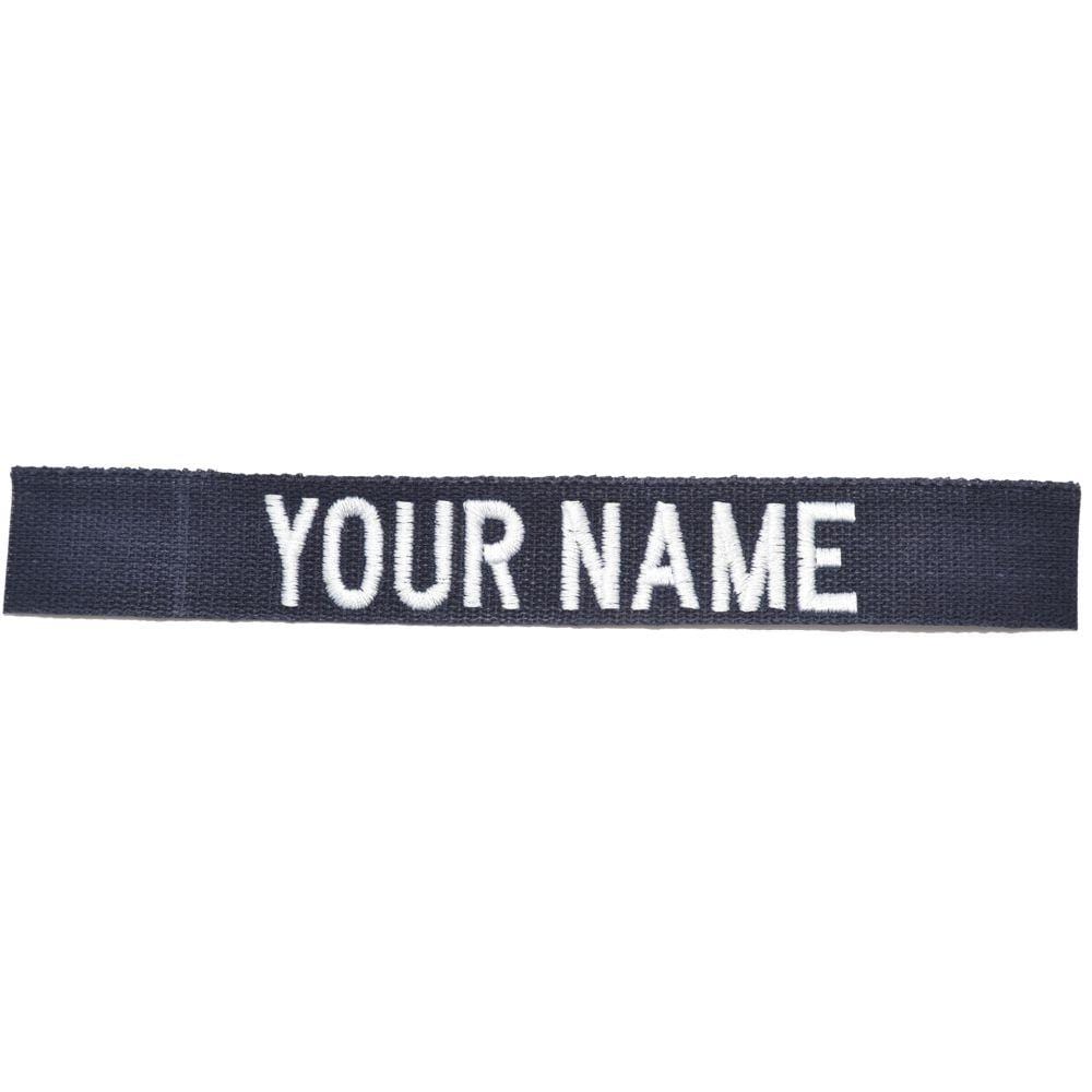 Tactical Gear Junkie Name Tapes Nylon/Cotton Webbing Custom Name Tape - Navy