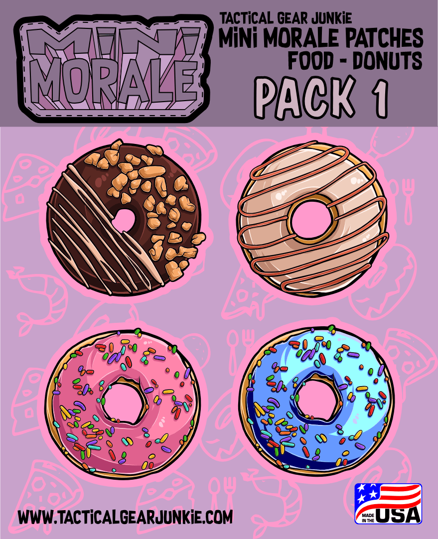 Tactical Gear Junkie Patches Mini Morale - Donut Pack 1