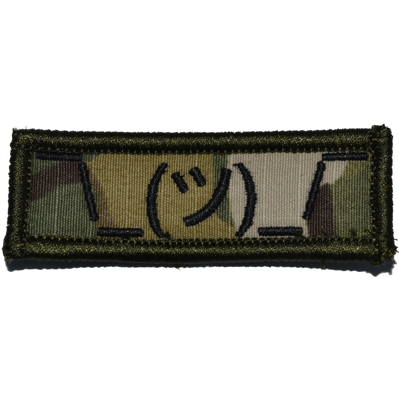 Tactical Gear Junkie Patches MultiCam Shrug Emoji - 1x3 Patch