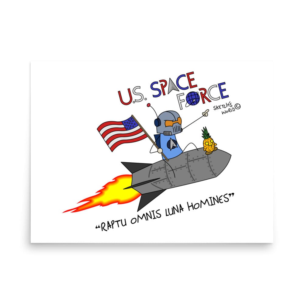 Tactical Gear Junkie 18″×24″ Sketch's World © Officially Licensed - US Space Force Poster
