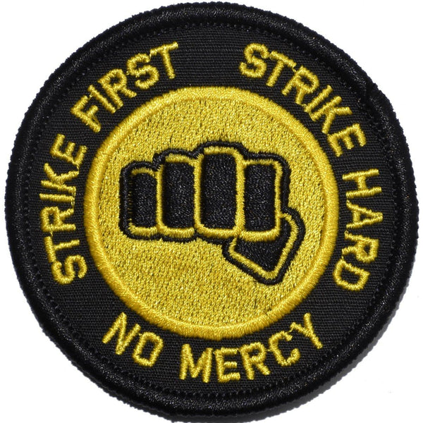Patch Brodé Cobra Kai 'Strike First Strike Hard No Mercy' - 9 Cm, Adhésif, Pour Vêtements, Sacs, Style Fan Série