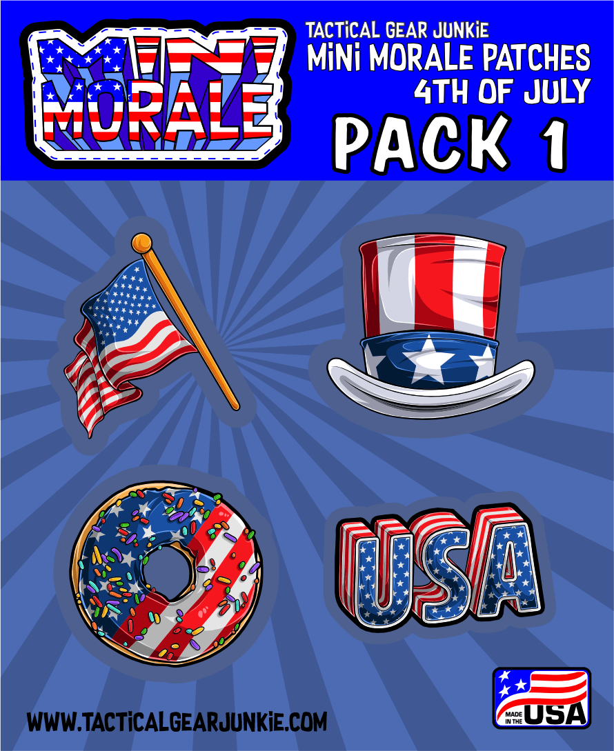 Tactical Gear Junkie Patches Mini Morale - 4th of July Pack 1