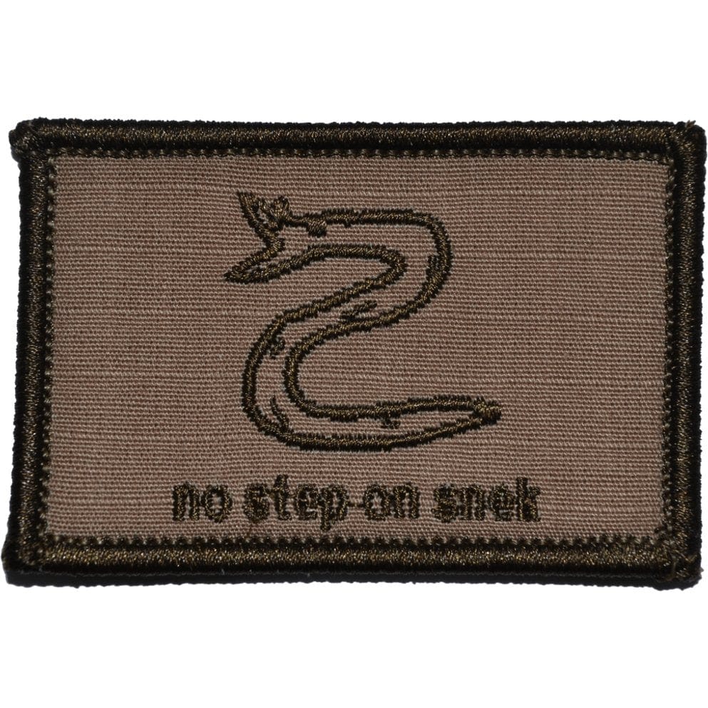 Tactical Gear Junkie Patches Coyote Brown No Step On Snek - 2x3 Patch