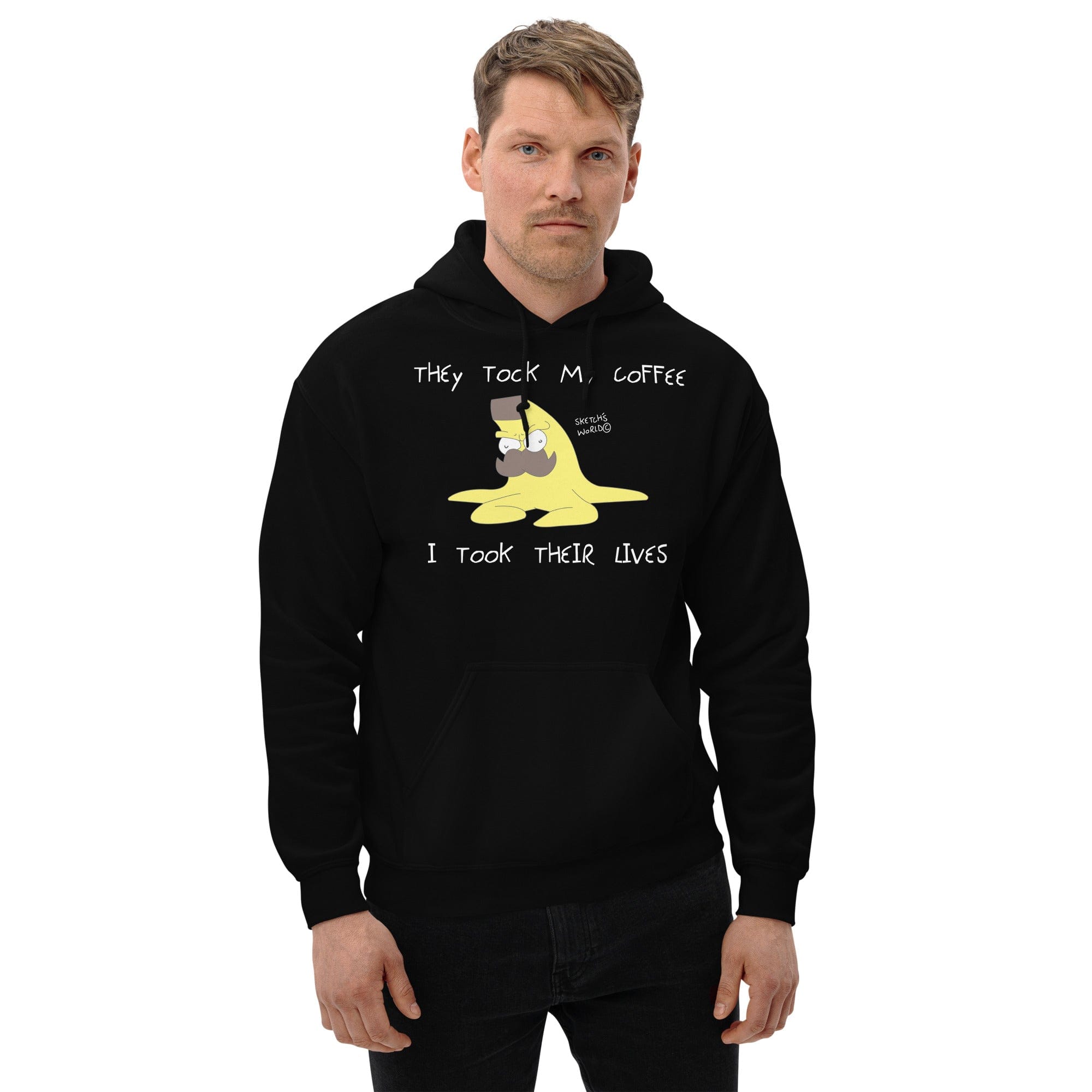 Tactical Gear Junkie Black / S Sketch's World © Officially Licensed - They Took My Coffee Nanner Unisex Hoodie
