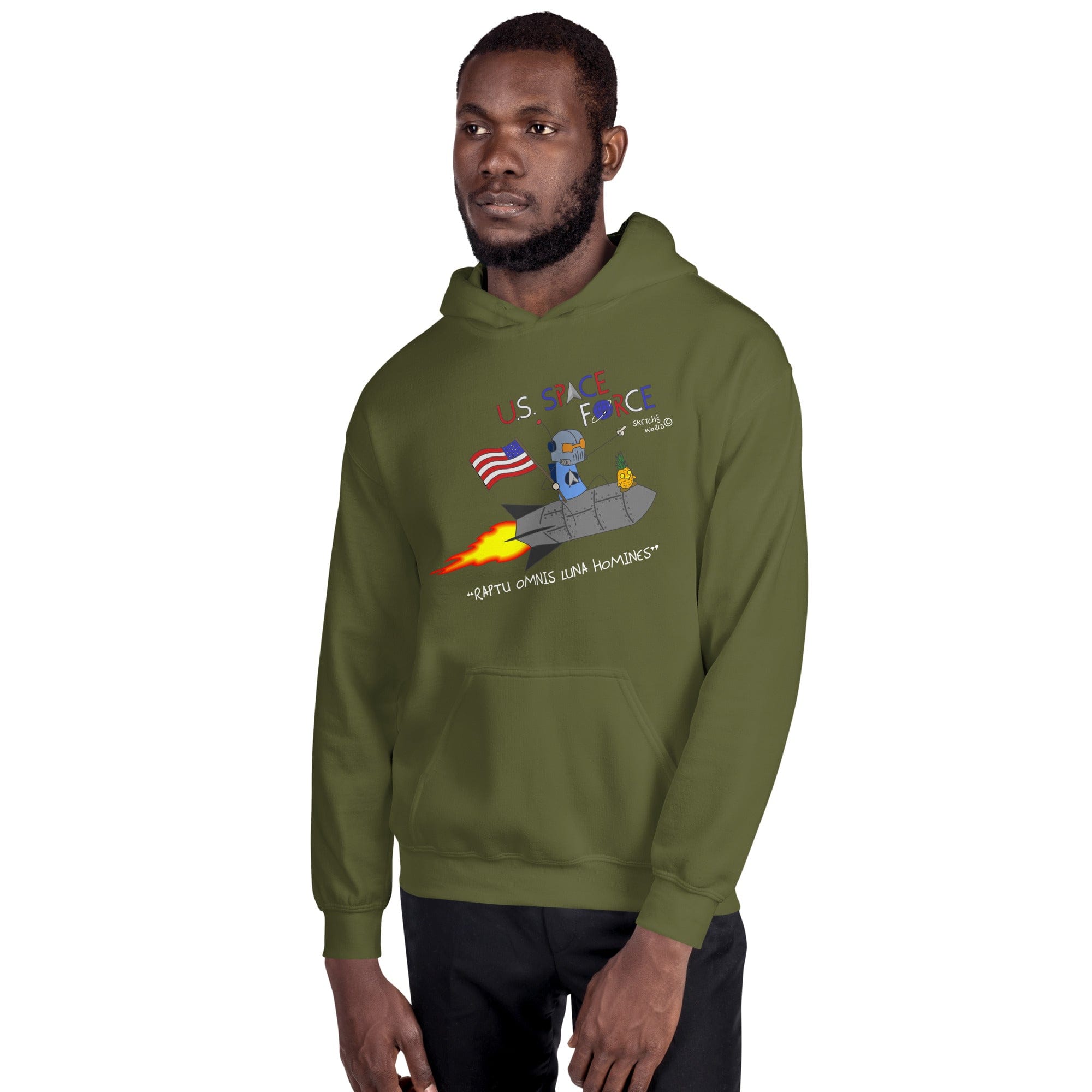 Sketch s World Officially Licensed US Space Force Unisex Hoodie