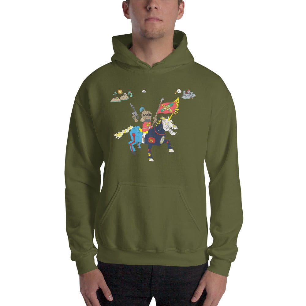 Tactical Gear Junkie Military Green / S Sketch's World © Officially Licensed - Mechapony Unisex Hoodie