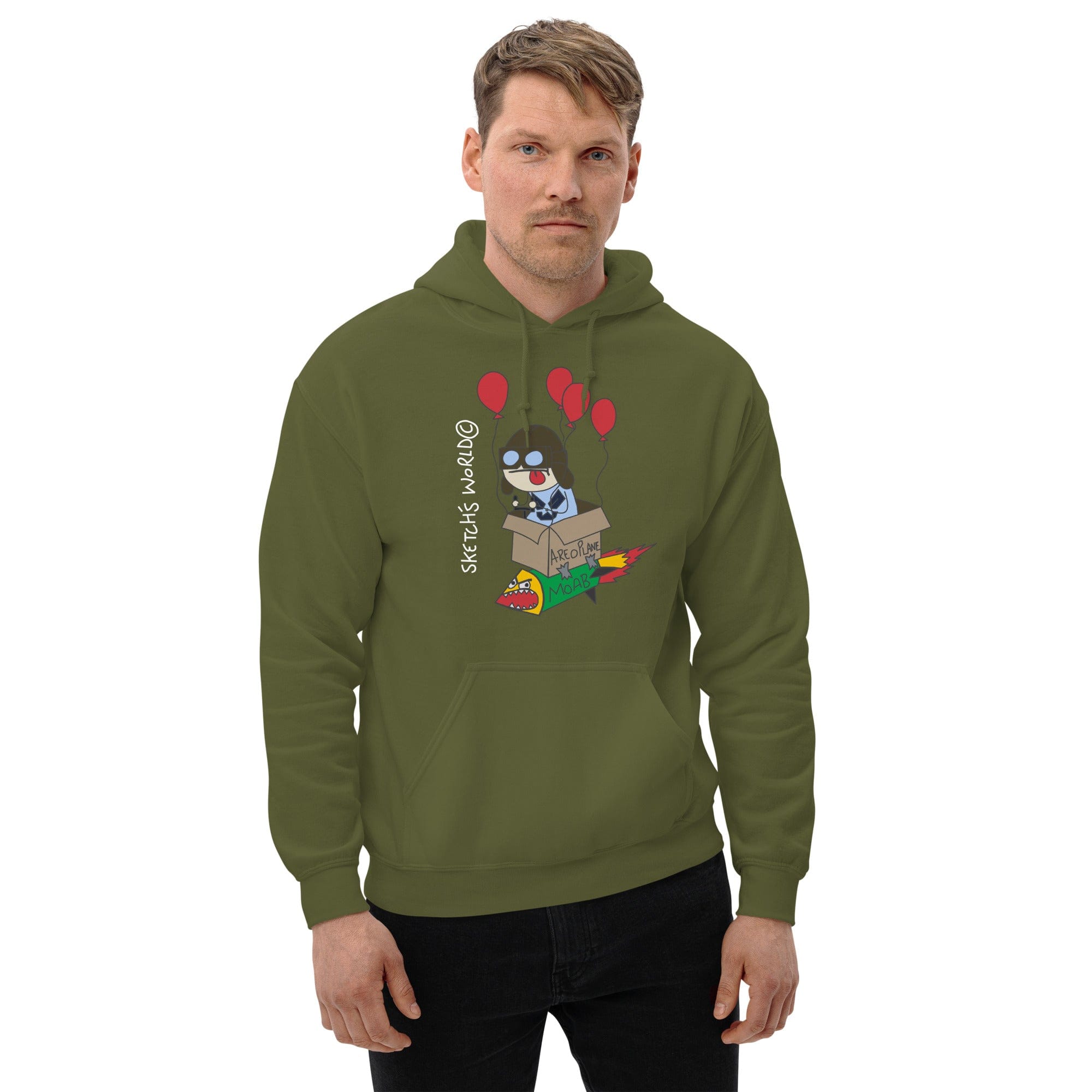 Tactical Gear Junkie Military Green / S Sketch's World © Officially Licensed - Air Force MOAB Unisex Hoodie