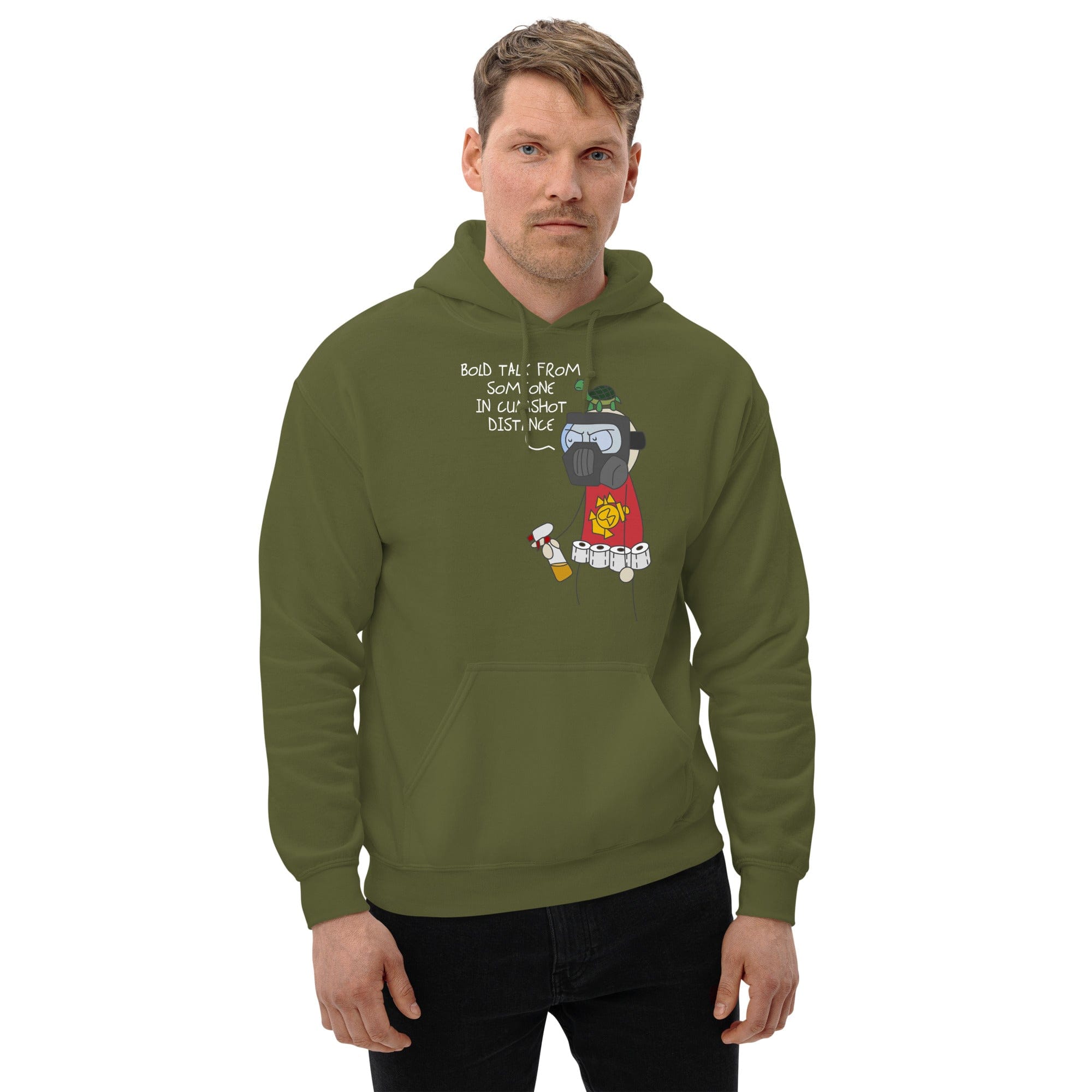 Tactical Gear Junkie Military Green / S Sketch's World © Officially Licensed - Cumshot Distance Marine Unisex Hoodie