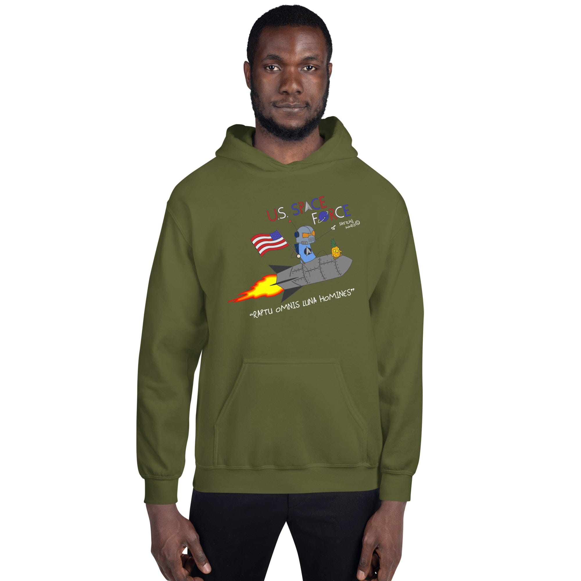 Tactical Gear Junkie Military Green / S Sketch's World © Officially Licensed - US Space Force Unisex Hoodie